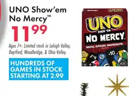 Boscov's UNO Show'em No Mercy offer