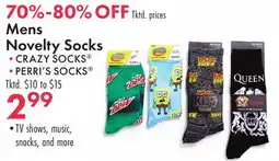 Boscov's Mens Novelty Socks offer