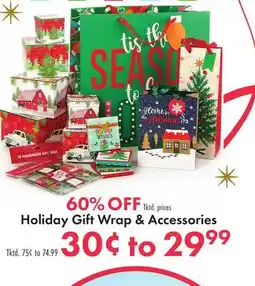Boscov's Holiday Gift Wrap & Accessories offer