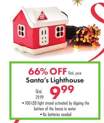 Boscov's Santa's Lighthouse offer
