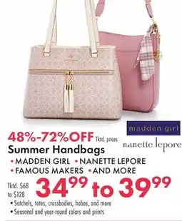 Boscov's Summer Handbags offer