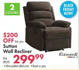 Boscov's Sutton Wall Recliner offer