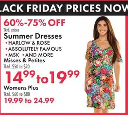 Boscov's Summer Dresses offer