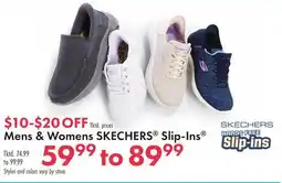 Boscov's Mens & Womens SKECHERS Slip-Ins Tktd offer