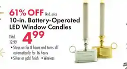 Boscov's 10-in. Battery-Operated LED Window Candles offer