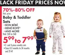 Boscov's Baby & Toddler Sets offer