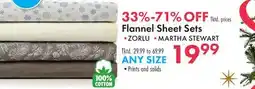 Boscov's Flannel Sheet Sets offer
