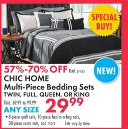 Boscov's CHIC HOME Multi-Piece Bedding Sets TWIN, FULL, QUEEN, OR KING offer