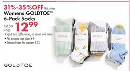 Boscov's Womens GOLDTOE 6-Pack Socks offer
