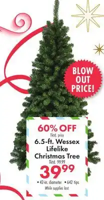 Boscov's 6.5-ft. Wessex Lifelike Christmas Tree offer