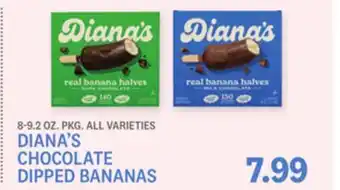 Kings Food Markets DIANA'S CHOCOLATE DIPPED BANANAS offer
