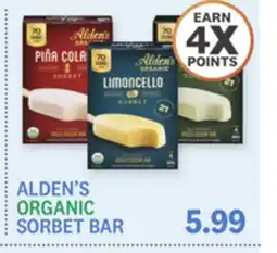 Kings Food Markets ALDEN'S ORGANIC SORBET BAR offer