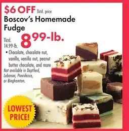 Boscov's Boscov's Homemade Fudge offer