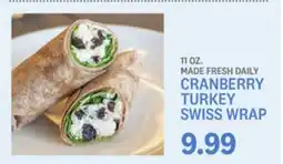 Kings Food Markets CRANBERRY TURKEY SWISS WRAP offer