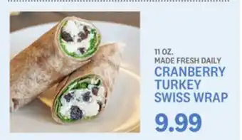 Kings Food Markets CRANBERRY TURKEY SWISS WRAP offer