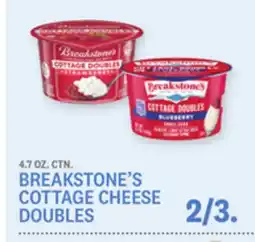Kings Food Markets BREAKSTONE'S COTTAGE CHEESE DOUBLES offer