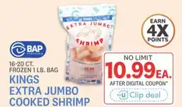 Kings Food Markets KINGS EXTRA JUMBO COOKED SHRIMP offer