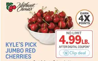 Kings Food Markets KYLE'S PICK JUMBO RED CHERRIES offer