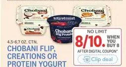 Kings Food Markets CHOBANI FLIP, CREATIONS OR PROTEIN YOGURT offer