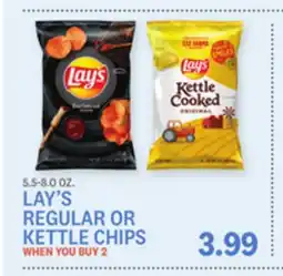 Kings Food Markets LAY'S REGULAR OR KETTLE CHIPS offer