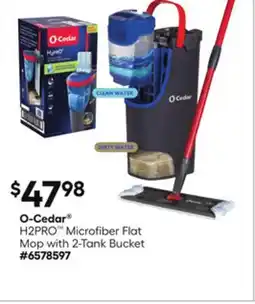Lowe's H2PRO Microfiber Flat Mop with 2-Tank Bucket offer