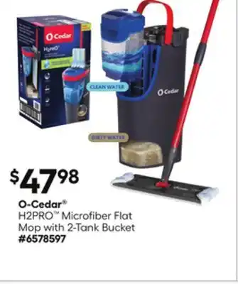 Lowe's H2PRO Microfiber Flat Mop with 2-Tank Bucket offer