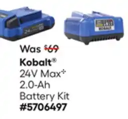 Lowe's Kobalt 24V MaxC 2.0-Ah Battery Kit offer