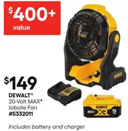 Lowe's 20-Volt MAXF Jobsite Fan offer