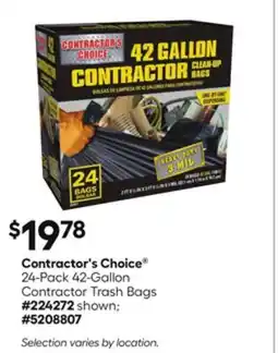 Lowe's 24-Pack 42-Gallon Contractor Trash Bags offer