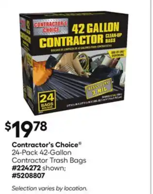 Lowe's 24-Pack 42-Gallon Contractor Trash Bags offer