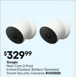 Lowe's Nest Cam 2-Pack Indoor/Outdoor Battery-Operated Smart Security Cameras offer