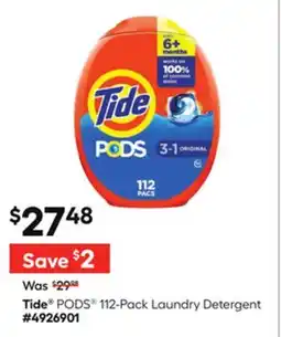 Lowe's PODS 112-Pack Laundry Detergent offer