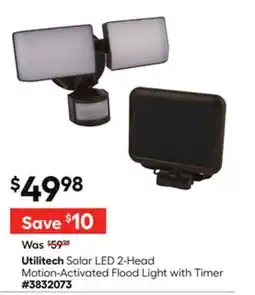 Lowe's Solar LED 2-Head Motion-Activated Flood Light with Timer offer