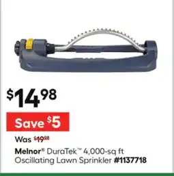Lowe's DuraTek 4,000-sq ft Oscillating Lawn Sprinkler offer