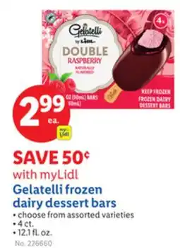 Lidl Gelatelli frozen dairy dessert bars offer