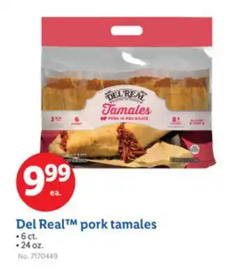 Lidl Del Real pork tamales offer