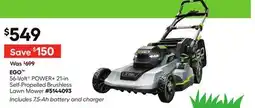 Lowe's 56-VoltG POWER+ 21-in Self Propelled Brushless Lawn Mower offer