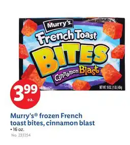 Lidl Murry's frozen French toast bites, cinnamon blast offer