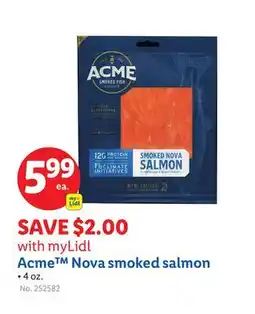 Lidl Acme Nova smoked salmon offer