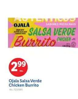 Lidl Ojala Salsa Verde Chicken Burrito offer