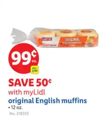 Lidl original English muffins offer