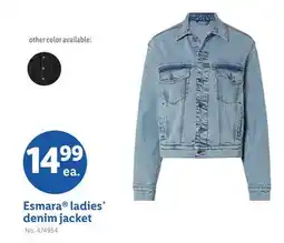 Lidl Esmara ladies' denim jacket offer