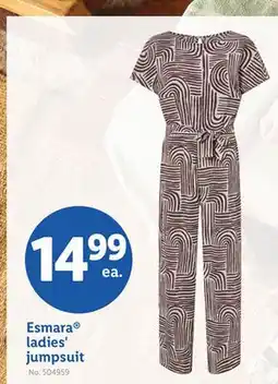 Lidl Esmara ladies' jumpsuit offer