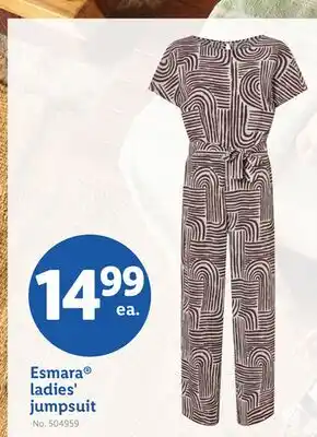 Lidl Esmara ladies' jumpsuit offer