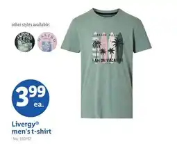 Lidl Livergy men's t-shirt offer