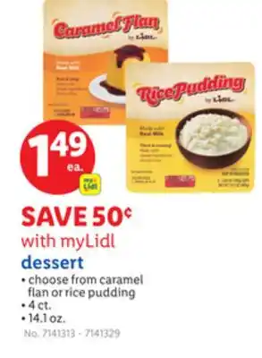 Lidl dessert offer
