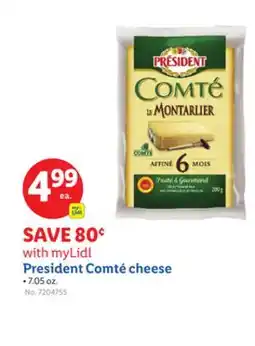 Lidl President Comté cheese offer