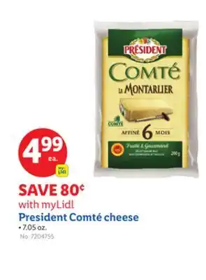 Lidl President Comté cheese offer