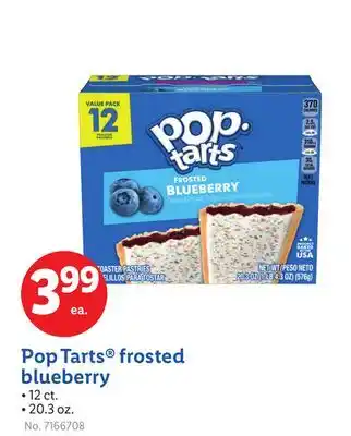Lidl Pop Tarts Frosted Blueberry offer
