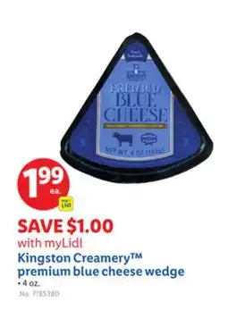 Lidl Kingston Creamery premium blue cheese wedge offer